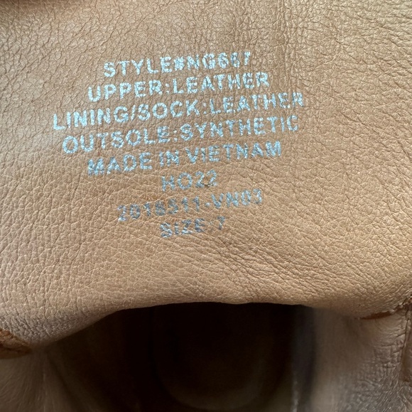 MADEWELL RAYNA like new cognac leather combat boots - Picture 7 of 7